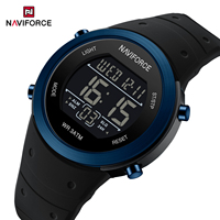 NAVIFORCE 9246 Men's Digital Watch Outdoor Sports Calendar Luminous Waterproof Silicone Strap Fashion Digital Watches for Man