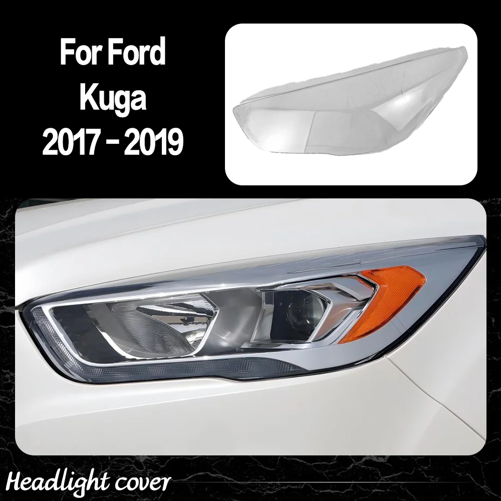 

Car Accessories Headlight Housing Shell Lamp Shade Lens Transparent Headlamp Cover Plexiglass For Ford Kuga 2017 2018 2019