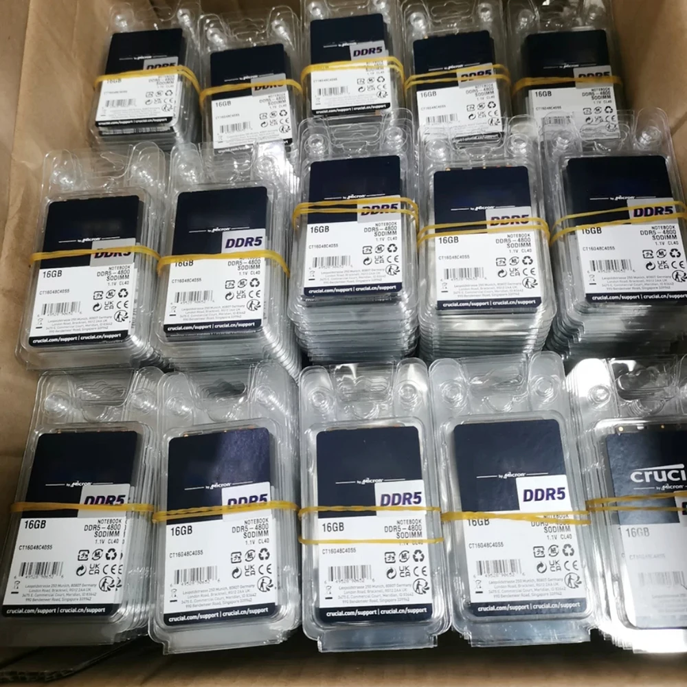 1 шт. 16 ГБ DDR5 4800 МГц SODIMM CT16G48C40S5 1,1 В ОЗУ для ноутбука CRUCIAL Память для ноутбука