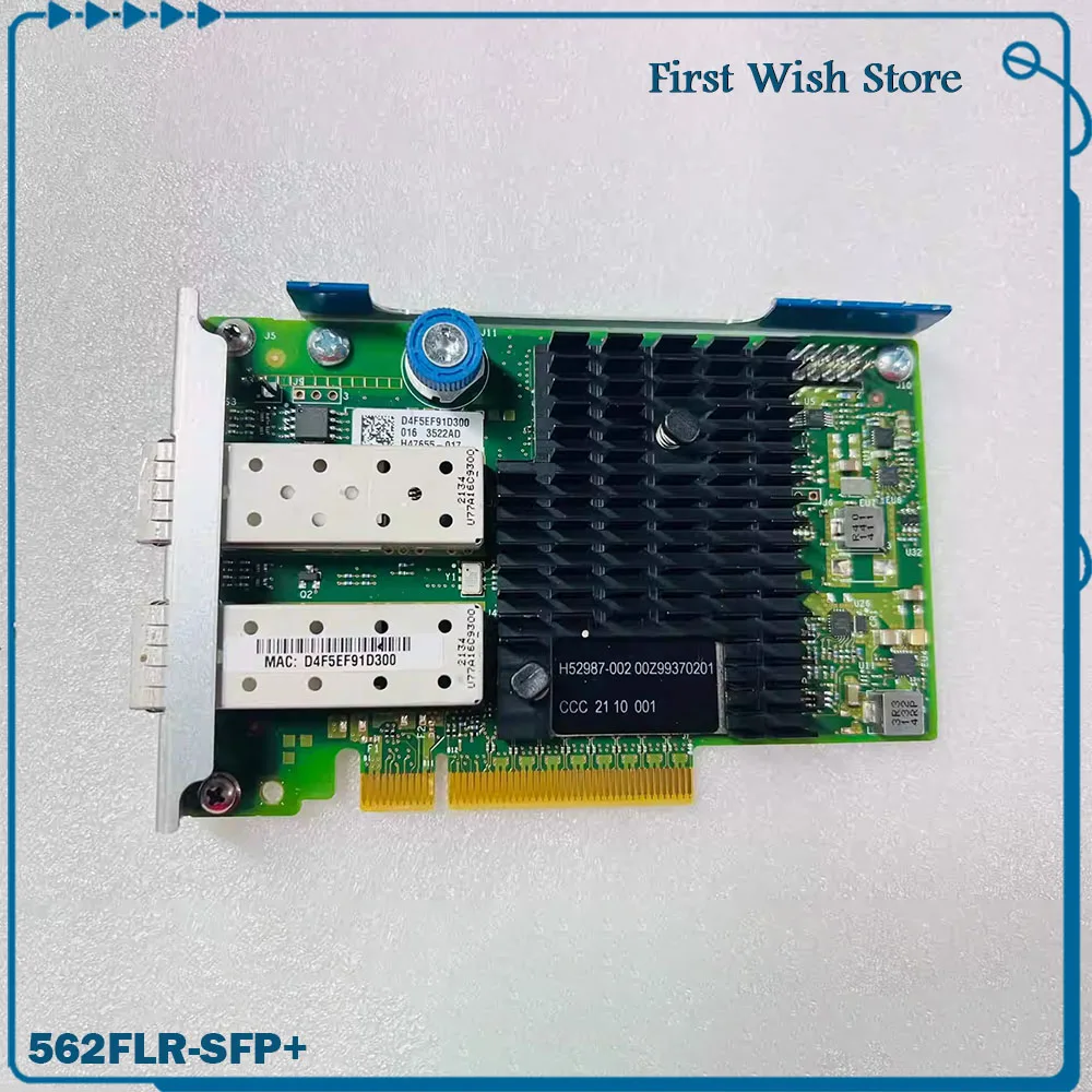 NIC For HPE 10 Gigabit Network Card With Dual Electrical Ports 727054-B21 89004-001 790317-001 562FLR-SFP+