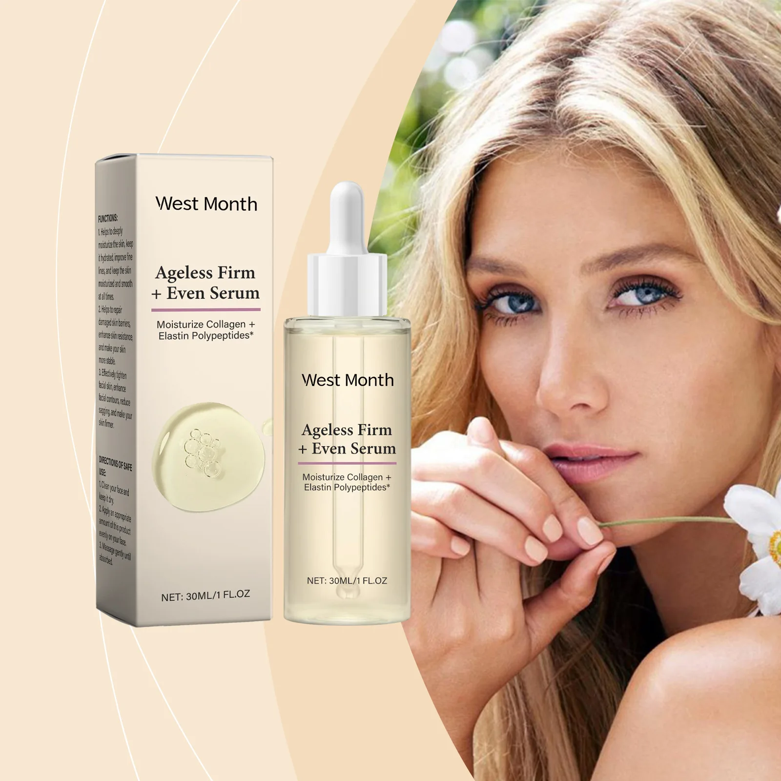 Facial Serum, Moisturizing and Hydrating Nourishing Facial Improvement Skin Condition Firming Care