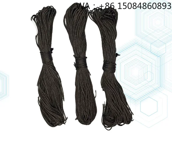 2-6mm carbon fiber woven rope, eco-friendly and high strength, for high temperature field binding and sewing