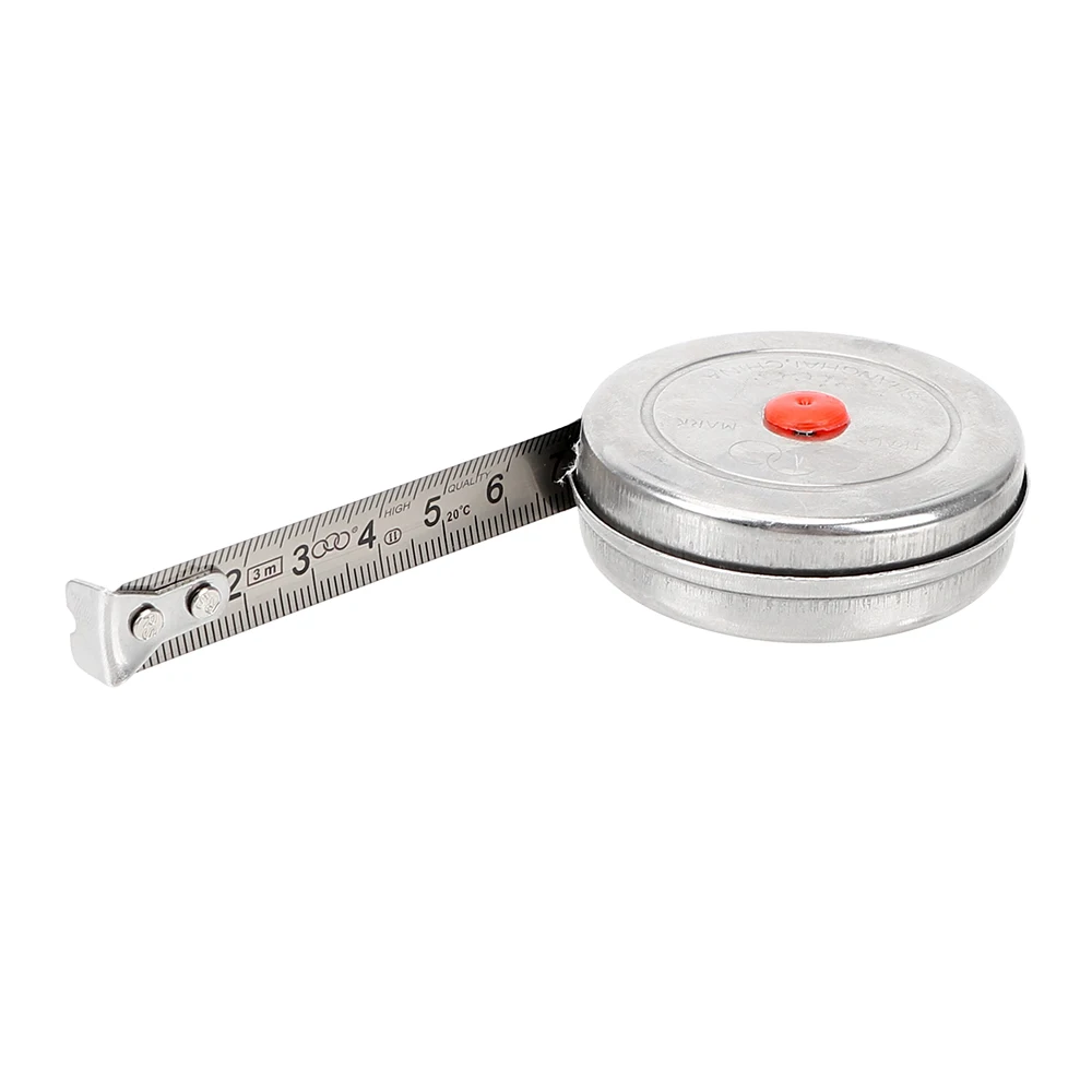 Measuring Tool for Home Factory Office Stainless Steel Mini Retractable Tape 1m 2m 3m Woodworking Tape Measure