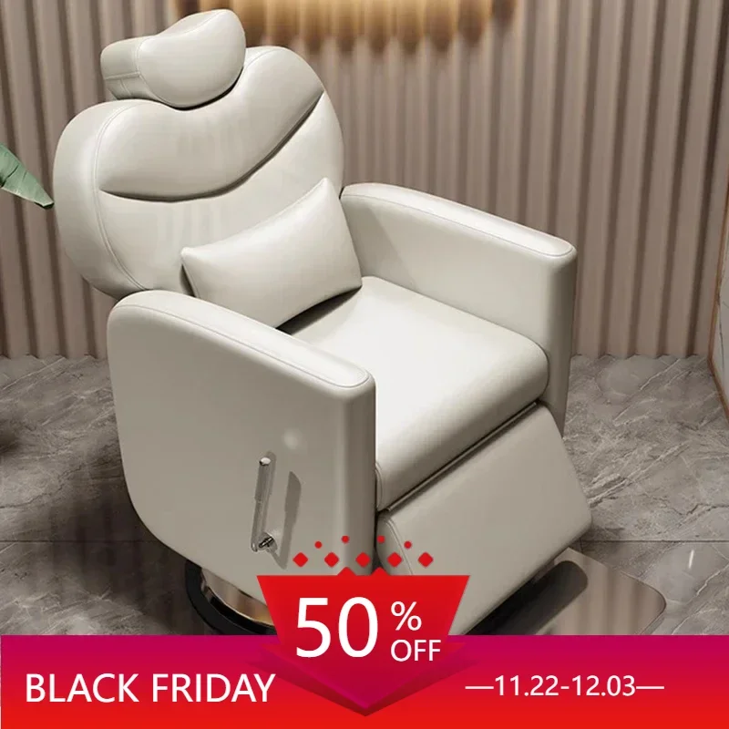 Barber Nail Salon Chair Professional Hairdressing Armchairs Chaises Recliner Wheel Beauty Recliner Desk Chairs Silla Barberia