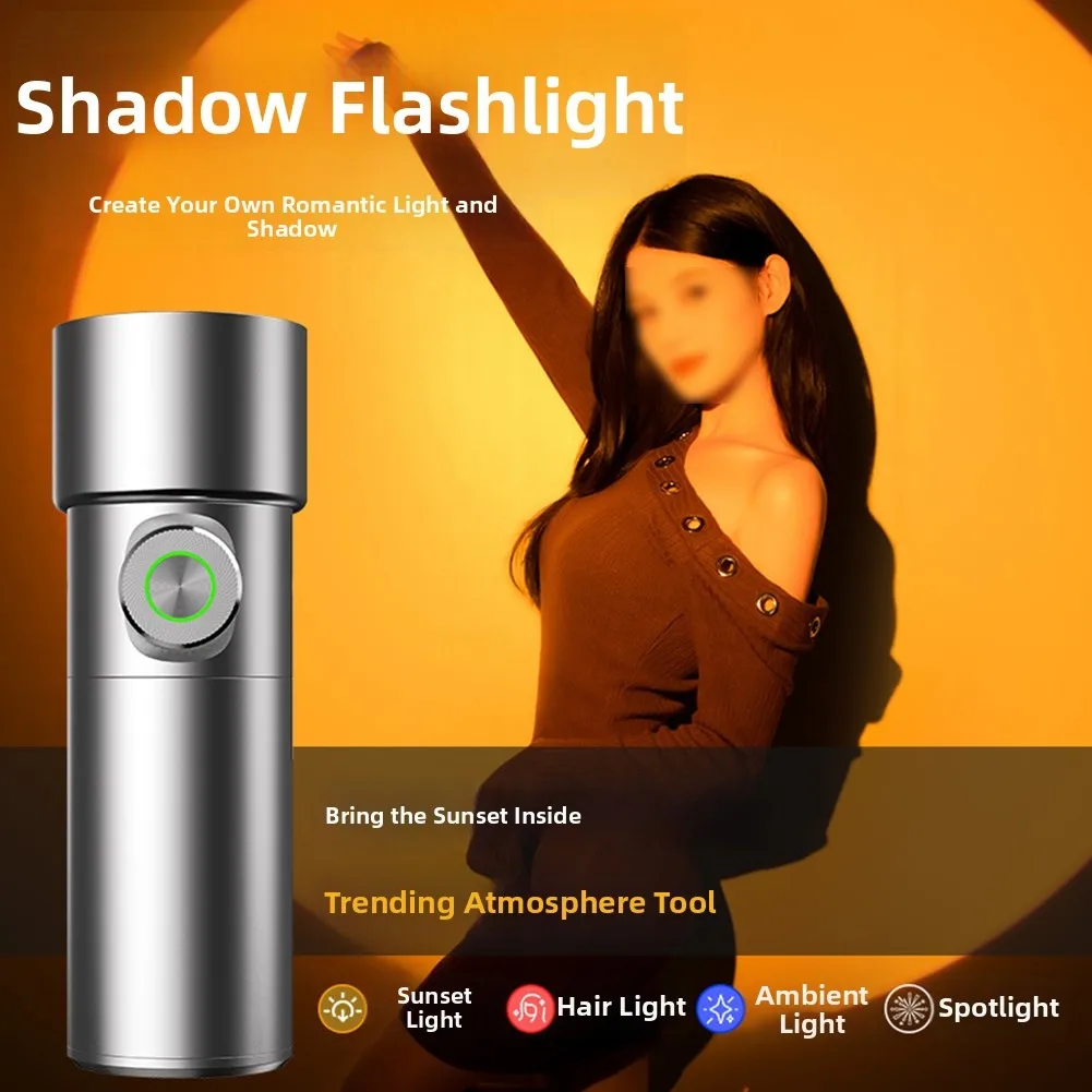 

Профессиональный фонарик RGB с окружающим освещением, 4 режима, ручной заполняющий светильник для влиятельного трансляции, аксессуары для фотосъемки в реальном времени