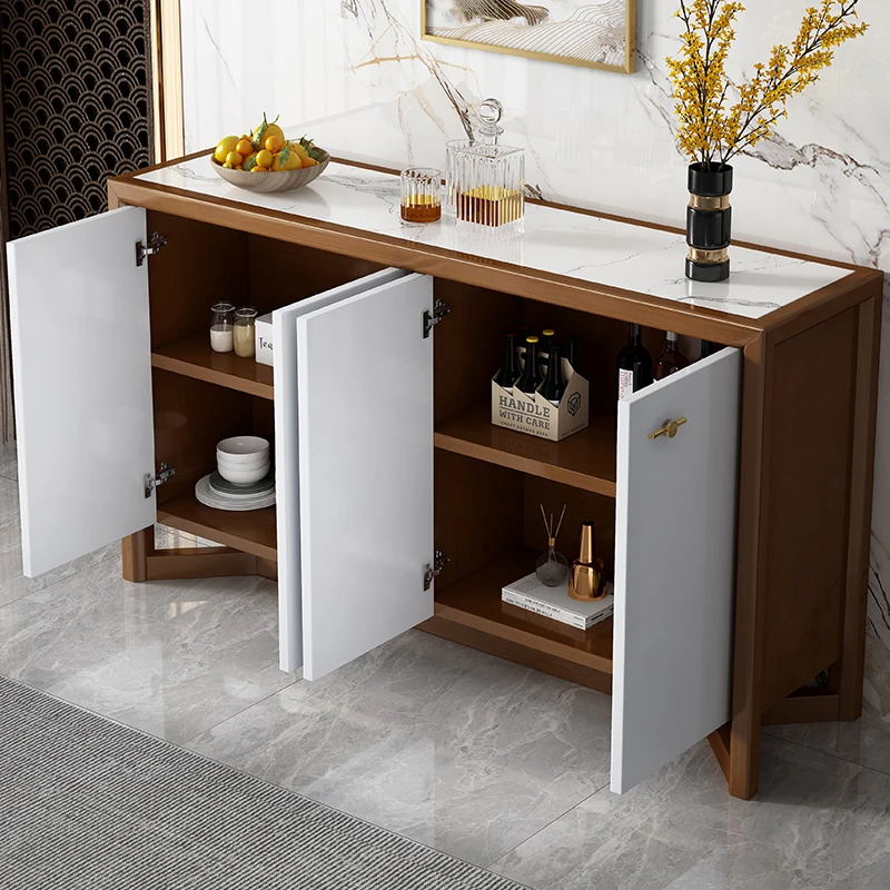 

# L Modern Luxury Living Room Cabinet Interior Decoration Rock Plate Tabletop Cabinet Storage Wooden Armarios Para Salón Furnitu