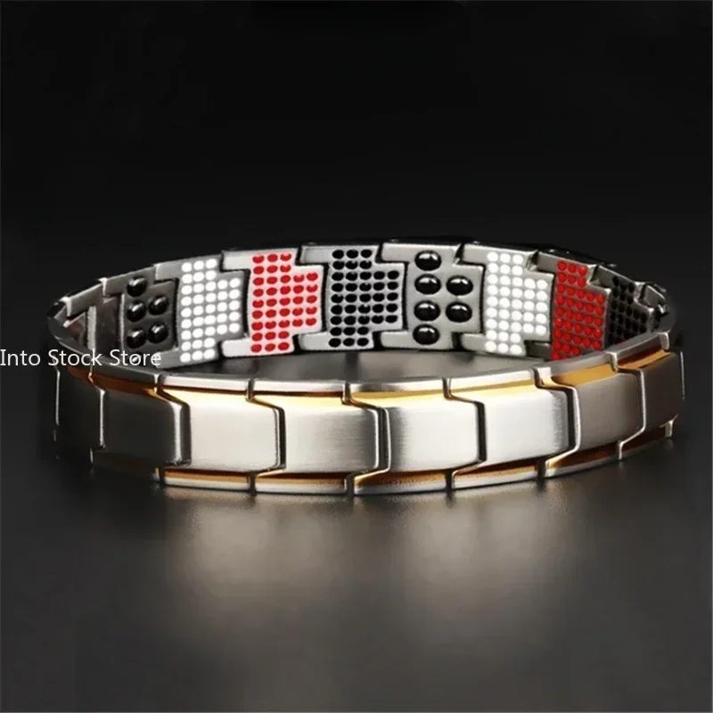 5 In 1 Weight Loss Men Couple Bracelet Magnets Slimming Removable Bangle Relieves Fatigue Magnetic Therapy Healthcare Jewelry