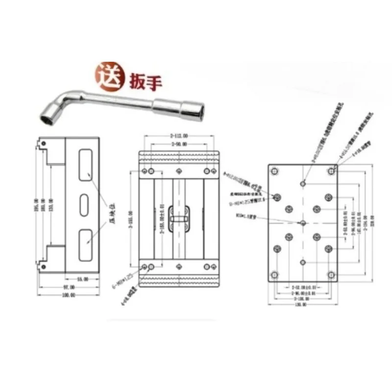 

For Self-centering Vice, Precision Four-axis Five-axis Self-centering Jig, Quick Centering Jig Five-axis Self-centering Vice