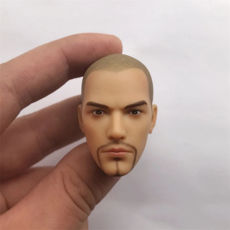 

For Sale 1/6th Holy Monk Bald Beard Version Male Head Sculpture Carving For 12inch Action Figure Collect