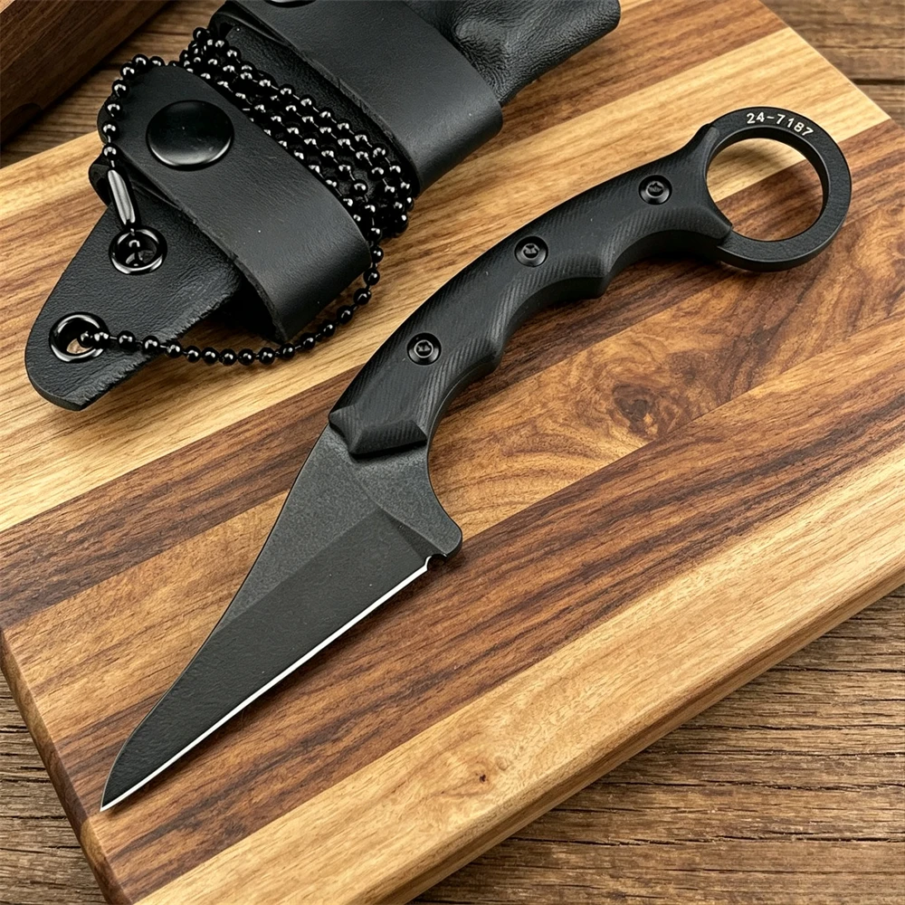 Lightweight Portable Outdoor Fixed Blade Knife 8Cr13Mov Stainless Steel Blade G10 Handle Multi-Purpose for Camping Survival view 5