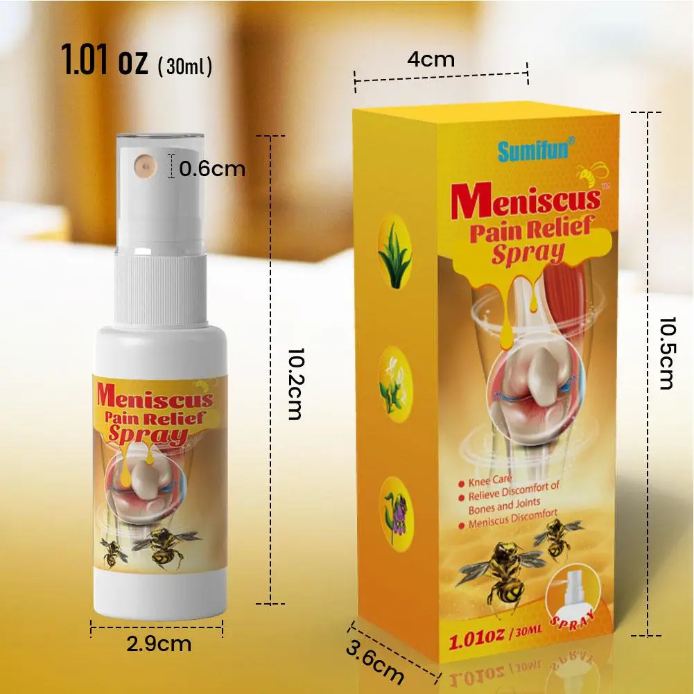 30ml Sumifun Bee Meniscus Analgesic Spray Arthritis Rheumatoid Pain Relief Cream Knee Joint Muscle Ache Care Plaster