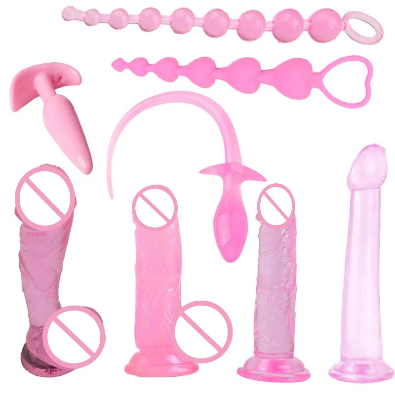 Pink Soft Dildo with Suction Cup Erotic Adult Gay Sex Toys Anal Plugs for Woman Penis Products Adult Toy Gode Masturbation 18+