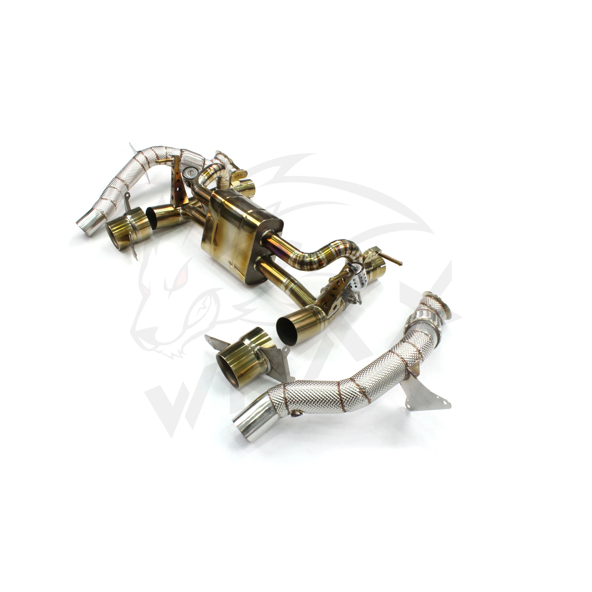 WRAX Titanium Exhaust with Deep Sound For  Ferrari 488 GTB Spider Pista F142M Catback High Performance Exhaust System Tail