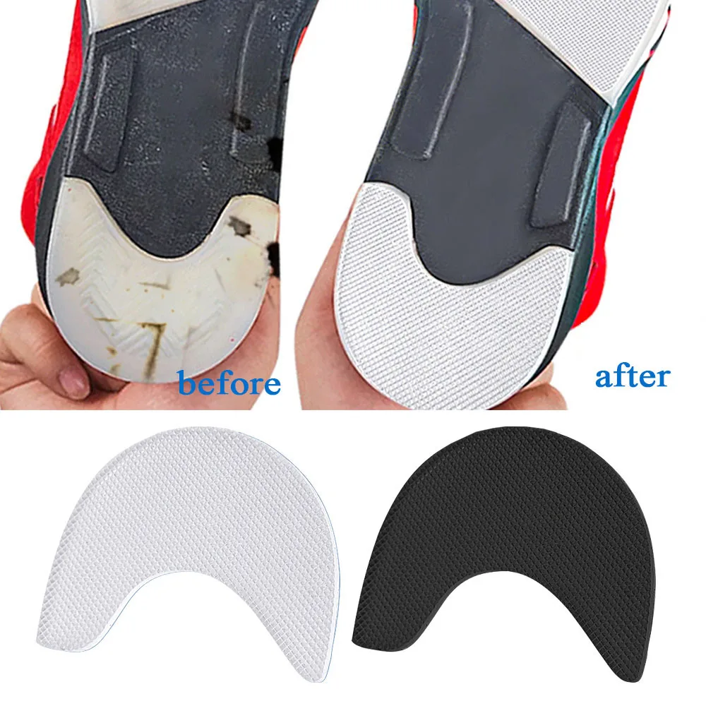 1 Pair Shoe Sticker Pad Anti-Slip Wear-resistant Shoes Heel Pads Self Adhesive Sneakers Outsoles Men Women Sole Protector Rubber