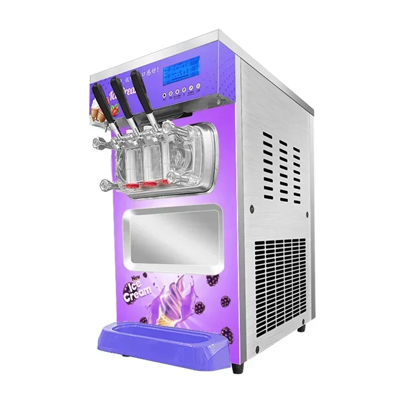 2022 New Soft Ice Cream Maker BHT428SER1J-F Ice Cream Maker Desktop Three-head Frequency Conversion Ice Cream Machine