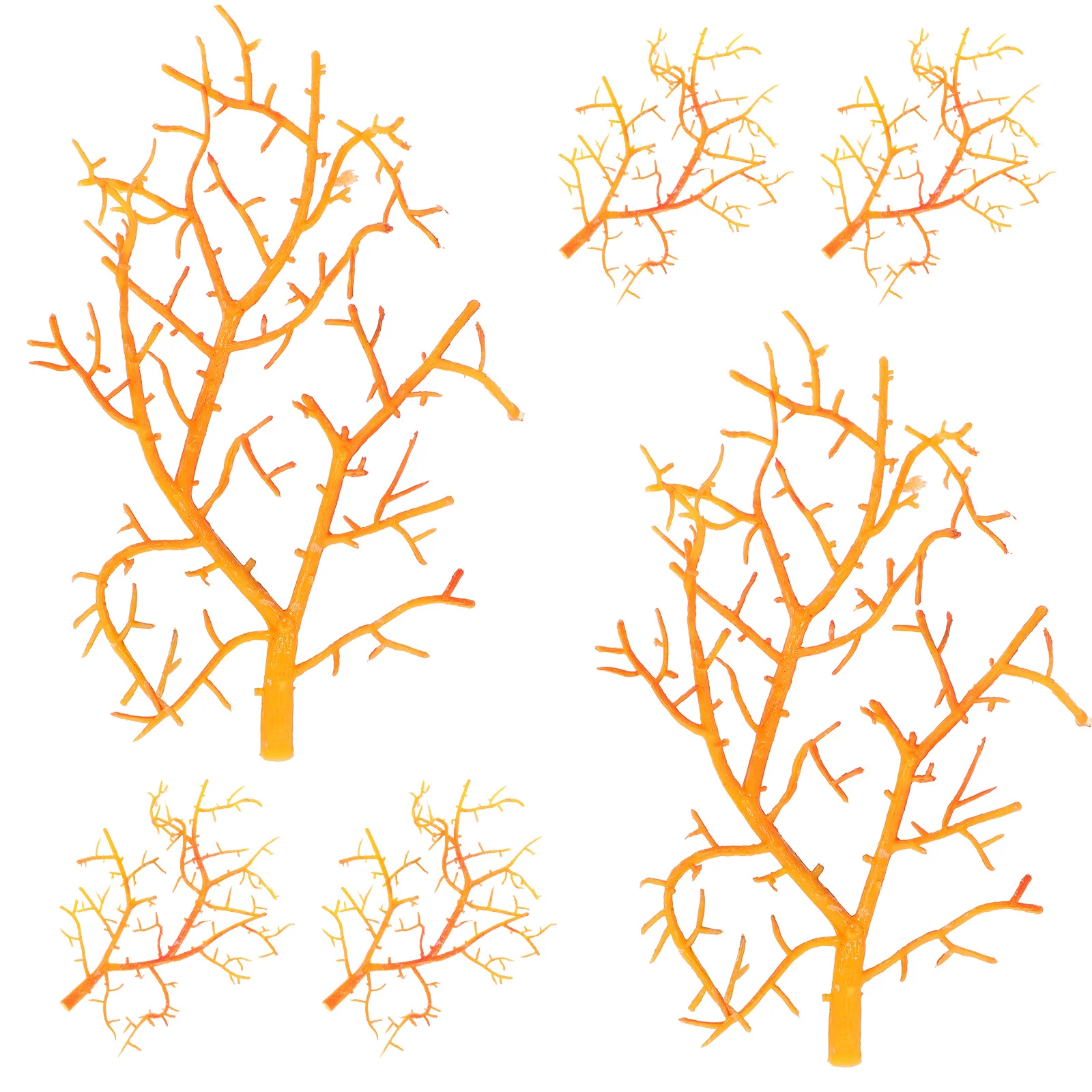 

6pcs Simulated Coral Branch Decor Artificial Twig Vase Filler Home Decorative Plastic Stems Natural Tree Centerpiece For Living