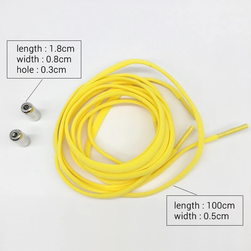 

Third Version Elastic No Tie Shoelaces Metal Lock Shoe Laces For Kids Adult Sneakers Quick Shoelaces Semicircle Shoestrings