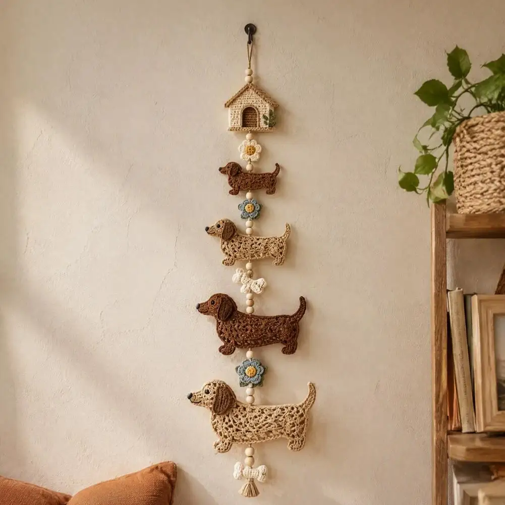 Stress Relief Hobby Gift Diy Crochet Kit Set Decorative Handmade Hanging Ornaments Butterfly Garden Cascade with Step-by-step