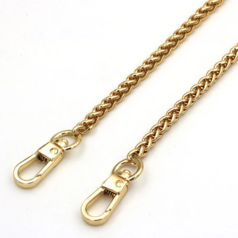 Steel Bag Chain 5mm Gold, Silver, Gun Black, Brushed Bronze Replacement Shoulder Crossbody Bag Chain Strap for Small Bag Clutch