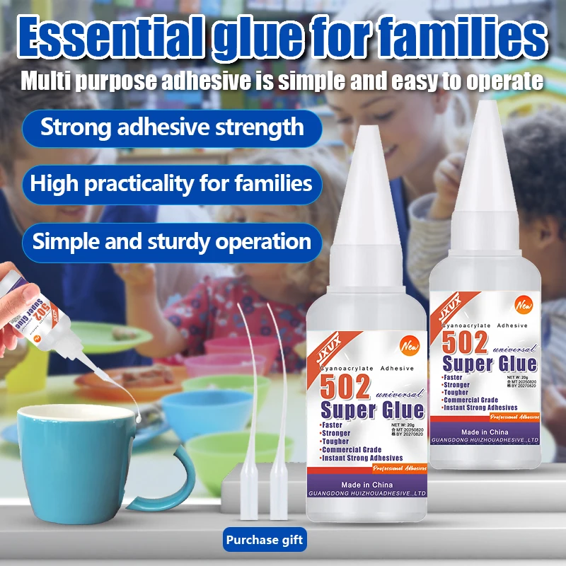 1-5 sztuk Płynny klej 502 Super Glue do drewna, gumy, metalu i szkła Klej cyjanoakrylowy Artykuły papiernicze Sklep z klejami Żel do paznokci Szybkoschnący Klej o silnym działaniu do napraw w domu i biurze z precyzyjny