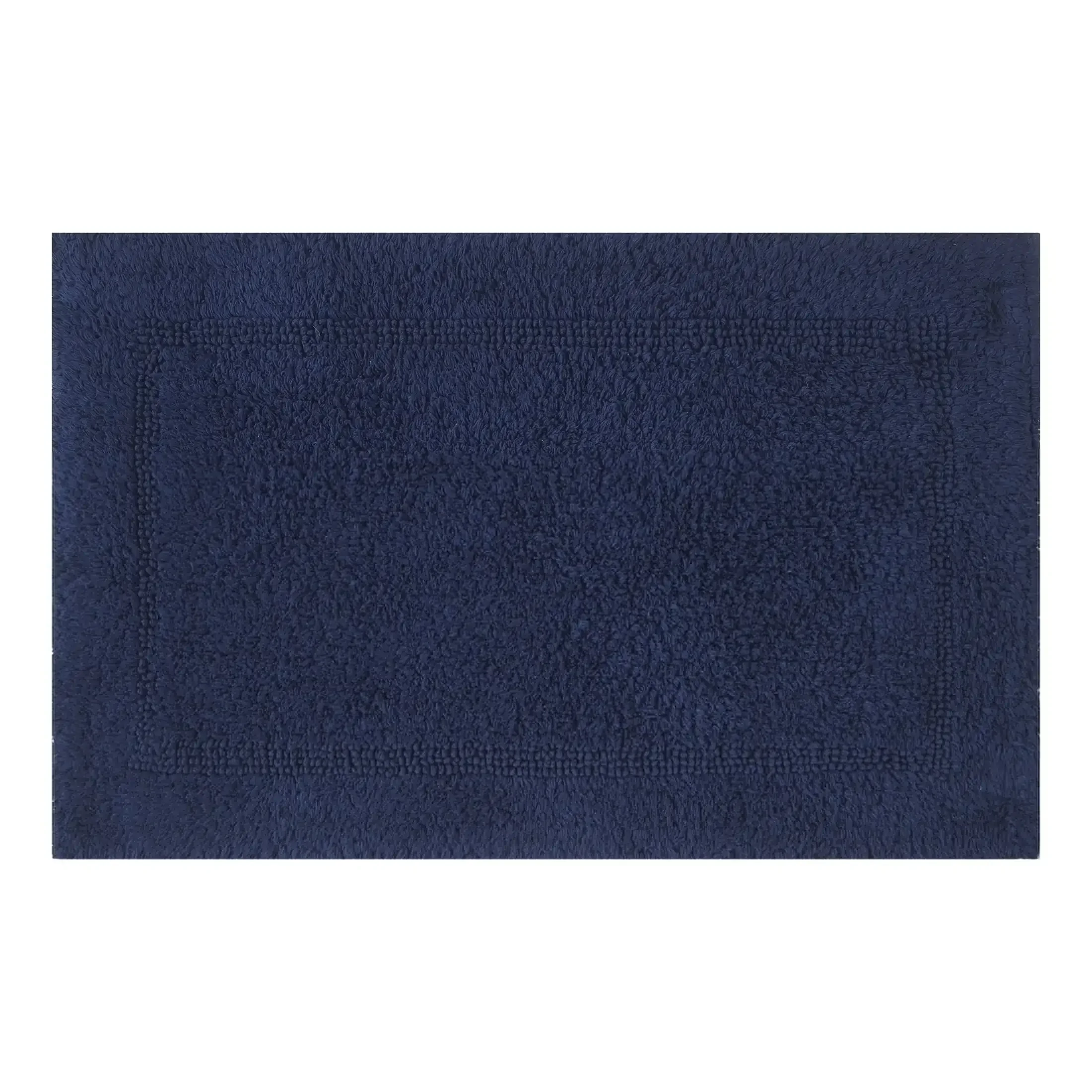 

Better Homes & Gardens Cotton Reversible Bath Rug, Blue Admiral, 17" x 24" carpet rugs for bedroom