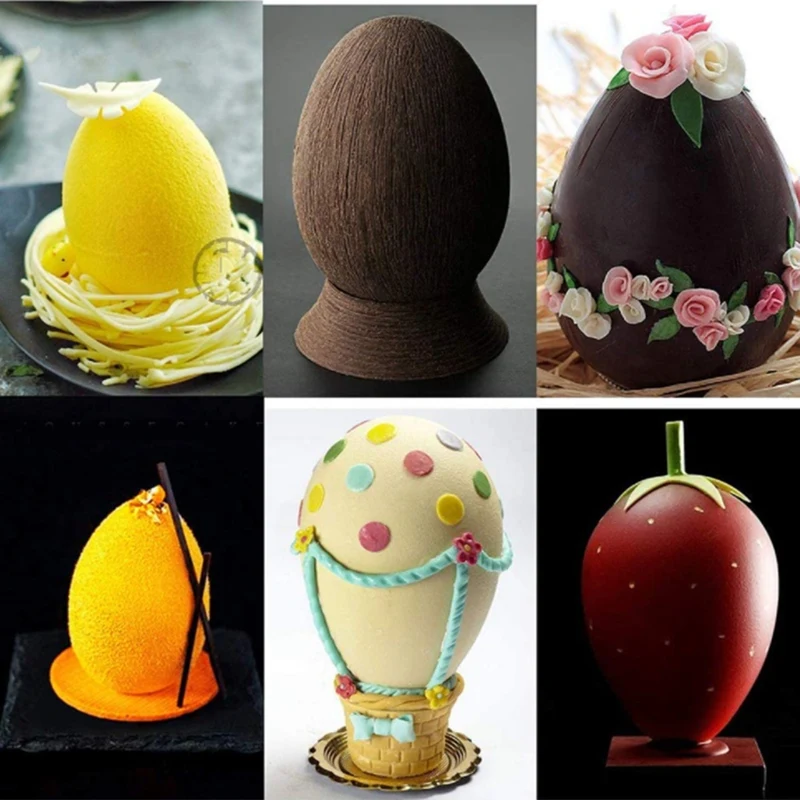 Nowe czekoladowe formy silikonowe, forma w kształcie kuli, pieczenie na narzędzia do dekorowania ciast czekoladowych, desery pisanki
