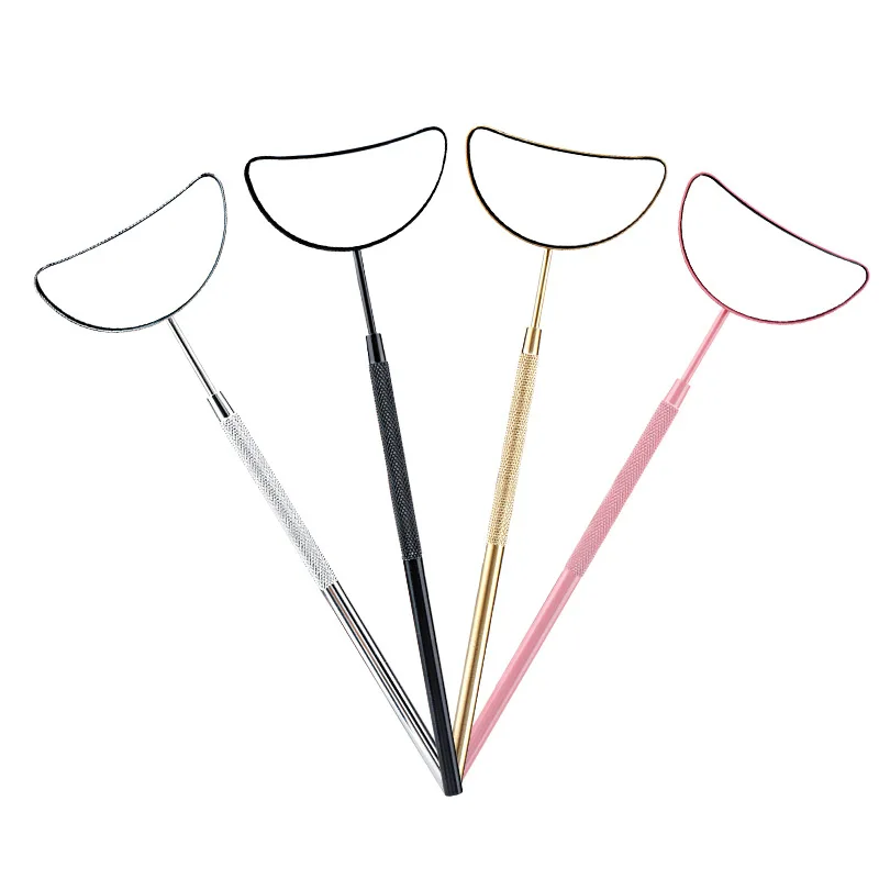 1PCS/3PCS Stainless Steel Crescent Eyelash Extension Inspection Mirror Lash Tool