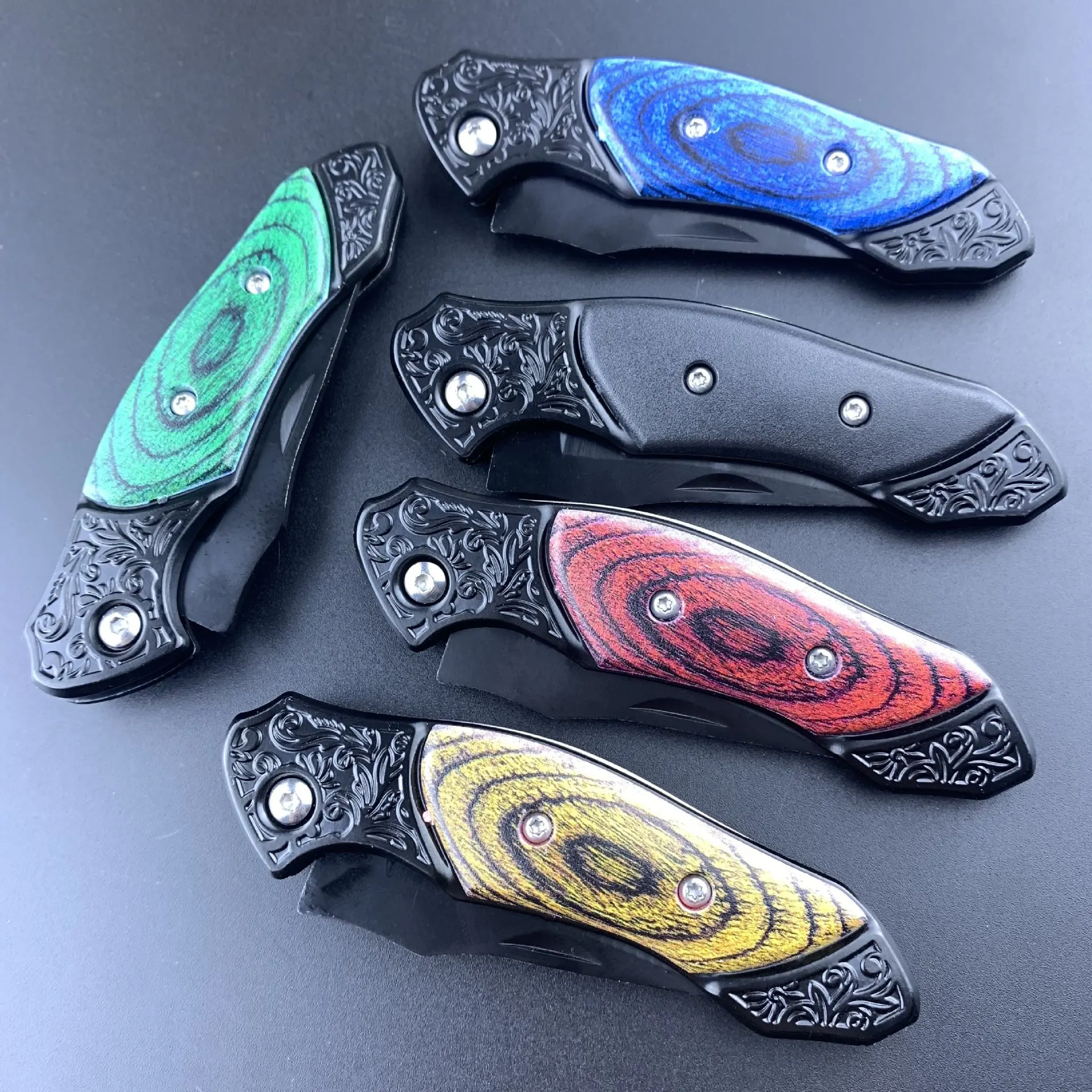 3D Printing Handle Outdoor Camping Hunting Survival Folding EDC Pocket Tactical Knife