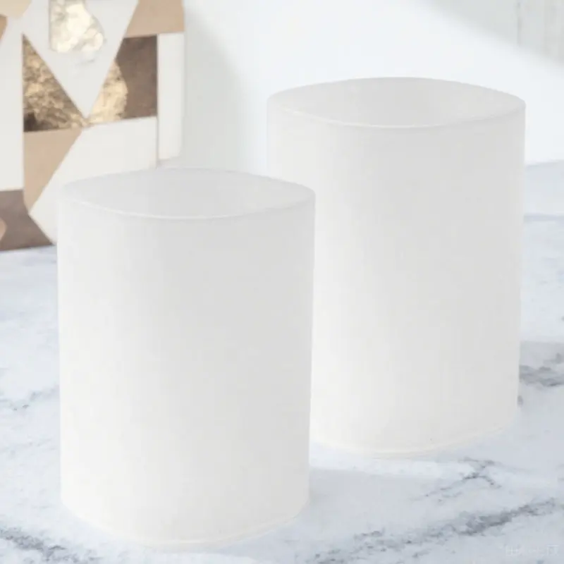 2Pcs Plastic Pen Holder Lightweight Smooth Surface Desk Organizer for Home Office Study Living Room Desktop Stationery Storage