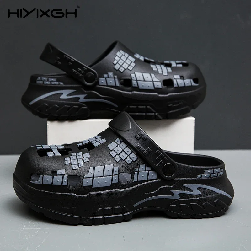 

Summer New Beach Sandals For Men Outdoor Clogs EVA Soft Anti-slip Slippers Men Casual Garden Shoes Male Women Beach Sandals