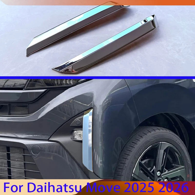 Für Daihatsu Move 2025 2026 Auto-Zubehör ABS Chrom Nebelscheinwerfer-Abdeckung Zierleiste Einfassung Verkleidung