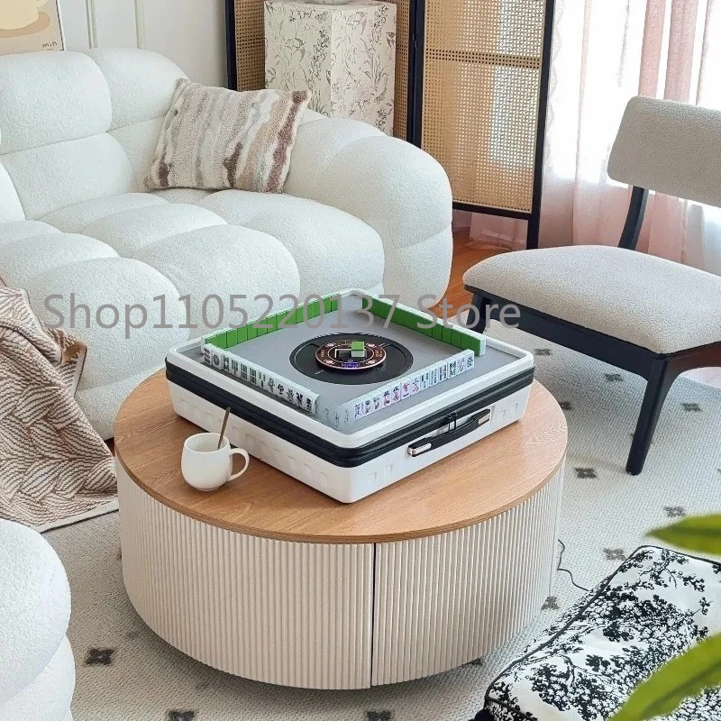 2025Newly Mini Portable Mahjong Autotable Electric Mahjong Machine Friendly Design for Outdoors