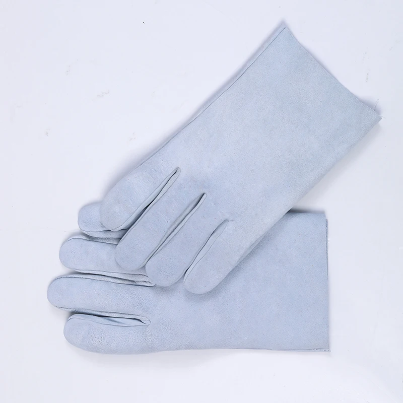 Gants de soudage électriques résistants à l'usure, protection personnelle contre les brûlures, protection du travail en cuir de vachette