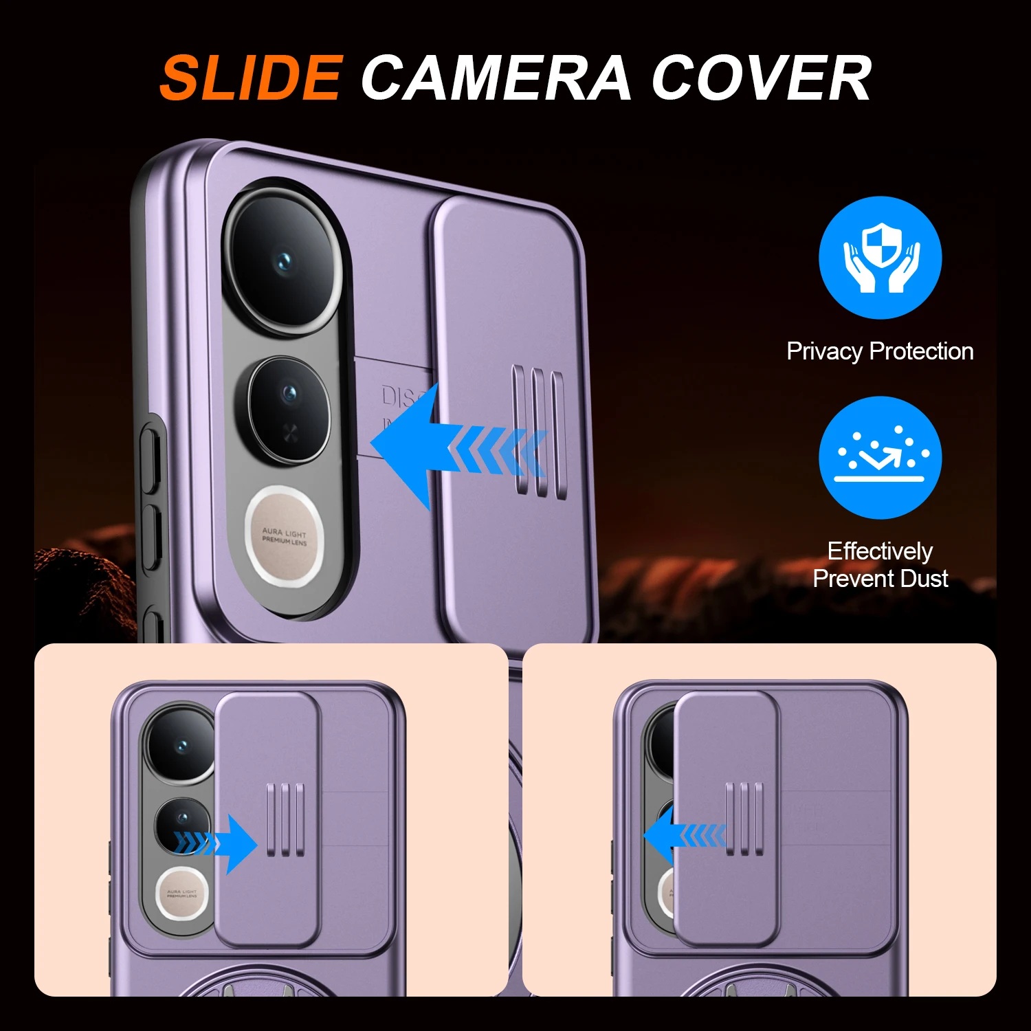 Coque de téléphone avec couver - Vivo V40 avis et prix