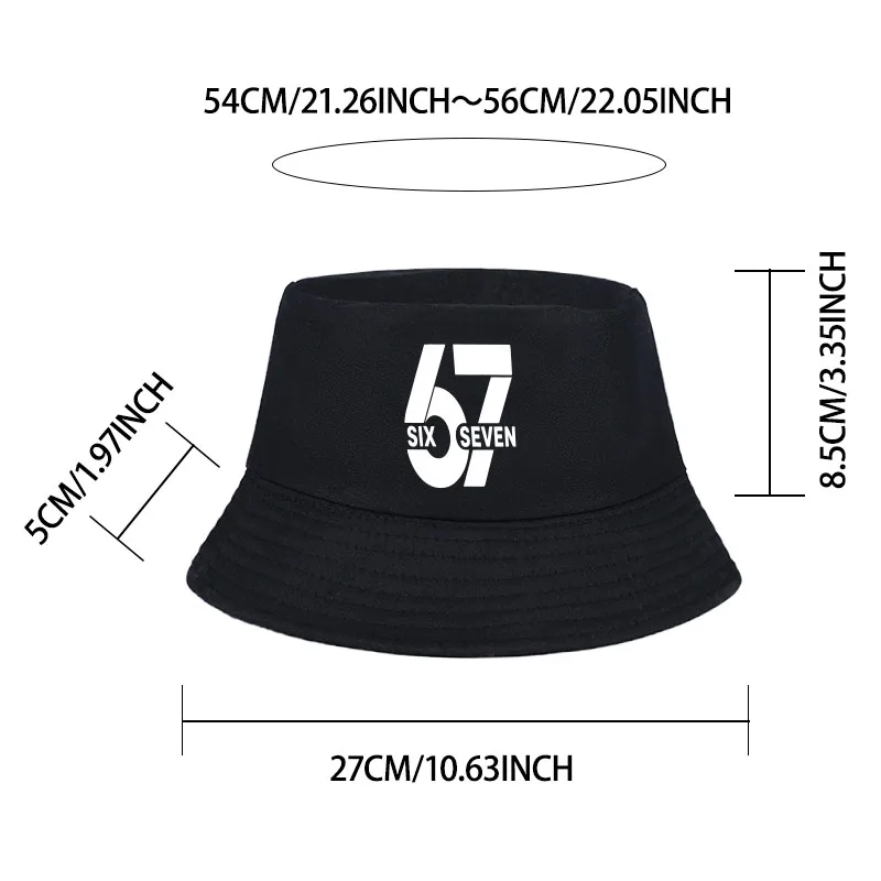 67 Digital Print Fisherman's Hat for Children Ages 2–6: Simple and Stylish SIX SEVEN Patterned Sun Hat—Perfect Gift for Kids view 6