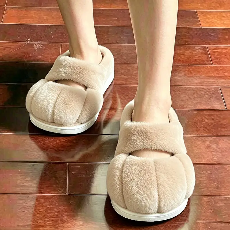 Niedliche Katzenpfoten-Hausschuhe mit Flauschigem Fell für Damen, Winter 2026, Süße Warme Plüsch-Hausschuhe in Übergröße, Kawaii Fellige Schuhe, Unisex – Detail 7