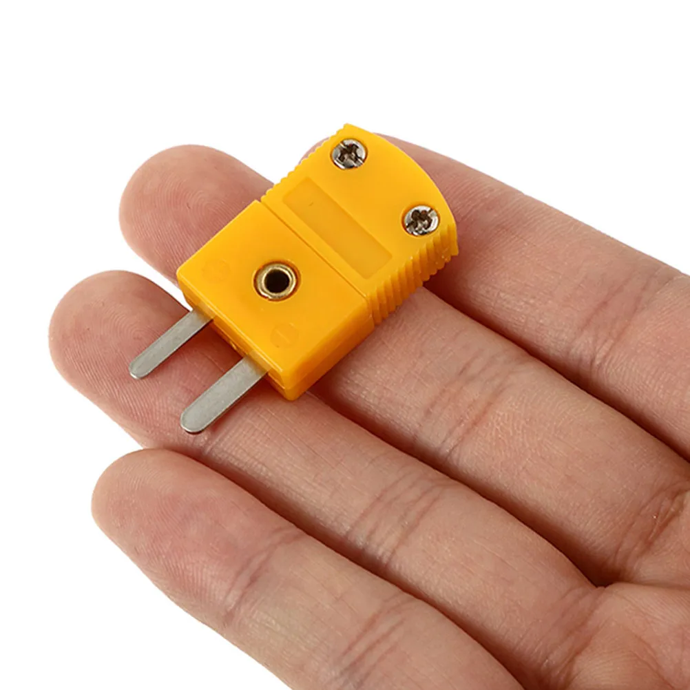 Thermocouple Adapter K Type Plastic High Durability Male Female Plug Connector for Wire Repair Thermocouple Adapter