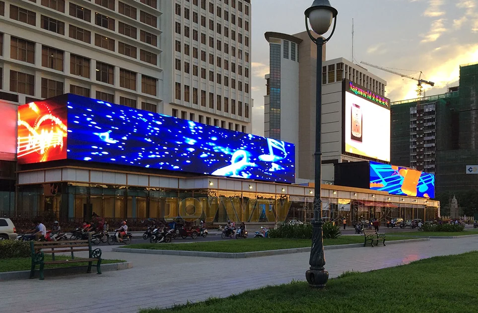 Custom Waterproof & LED DisplayOutdoor P10 Full Color 4X8 Ft Electronic Advertising Led Signs Led Business Board On Street Pole