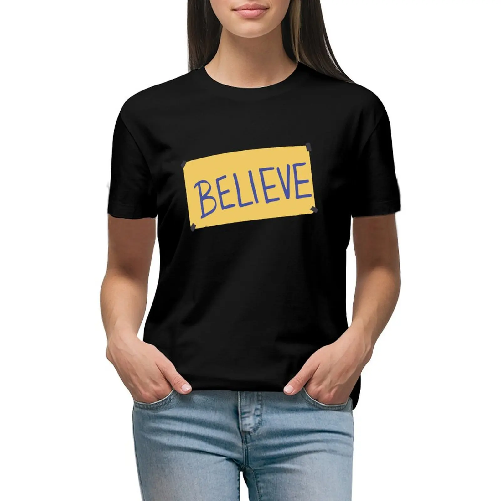 

Believe Ted T-shirt Aesthetic clothing tops t-shirt dress for Women plus size