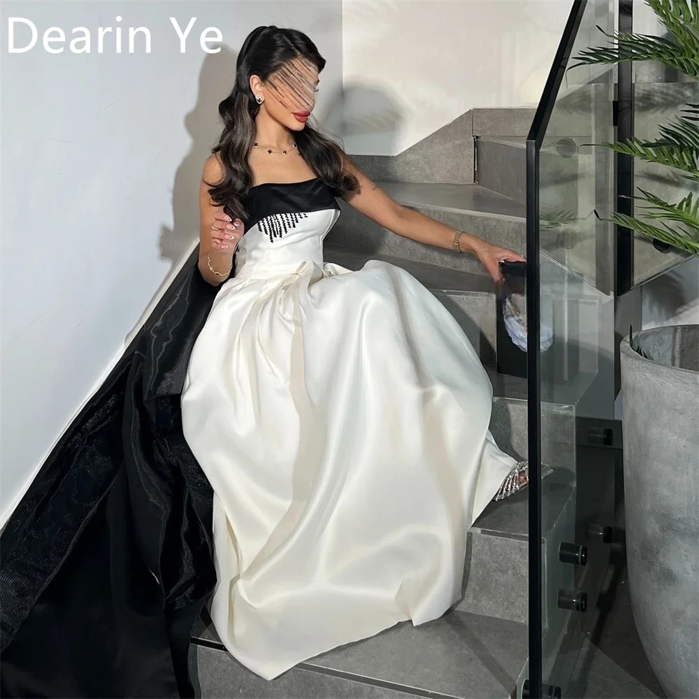 

Customized Evening Dress Dearin Square Collar A-line Floor Length Skirts Bespoke Occasion Dresses Prom Formal Gown Saudi Arabia