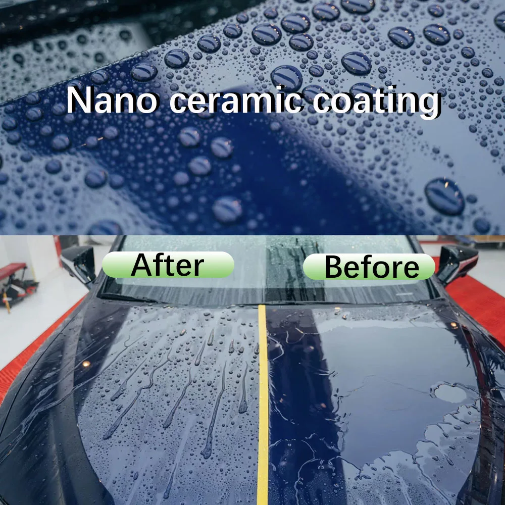 Nano Ceramic Car Coating Spray Paint Care HGKJ S6 Wax Hydrophobic Scratch Remover High Protection 3 w 1 Car Coating Detailing