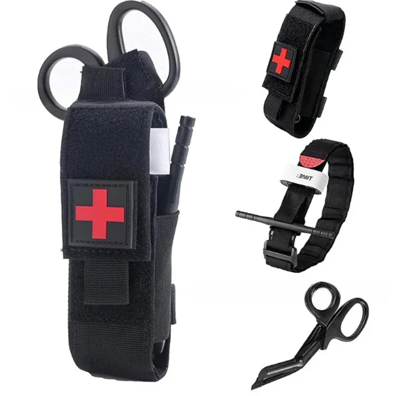 Outdoor equipment stand first aid kit tourniquet module survival kit nursing scissor kit medical equipment