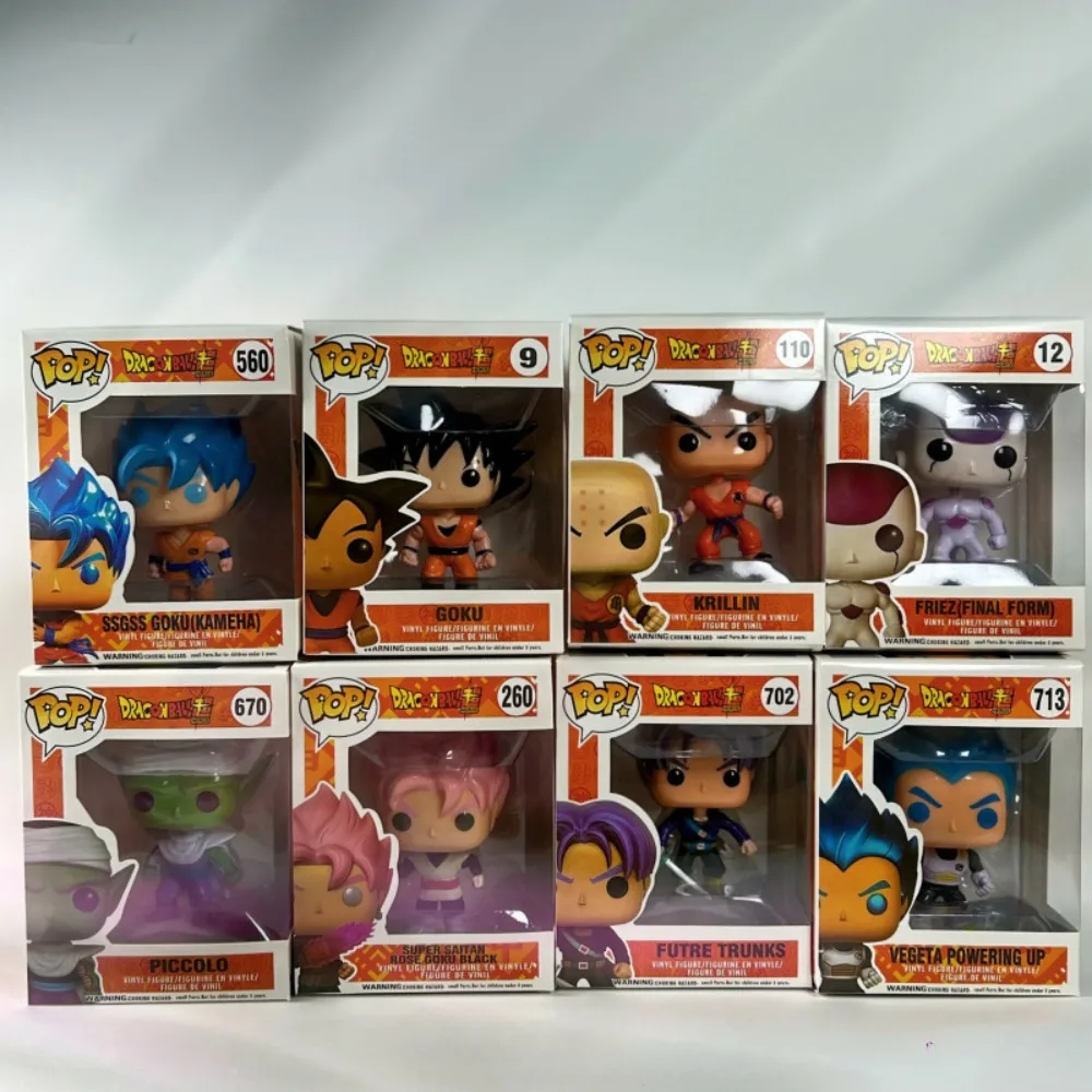 8 Styles Dragon Ball Funko POP Figures Goku Black Rose Piccolo Trunks Collectible Anime Desktop Decor Gift - view 3
