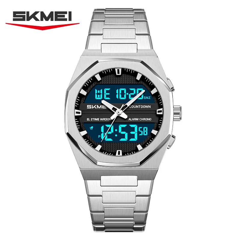 SKMEI 2624 Mens Sports Casual Business Chrono Date Quartz Digital Watch Light Date Waterproof Wristwatch Clock Relogio Masculino