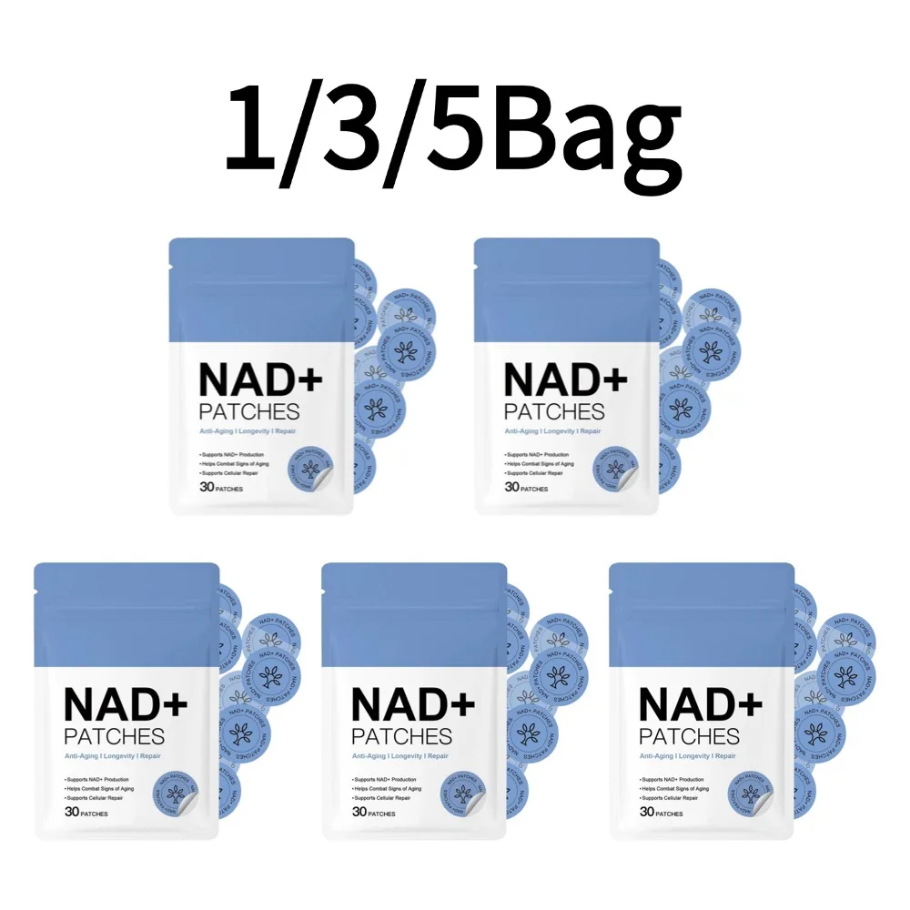 NAD+ Patches For Combat Signs Of Aging Body Care Support 1/3/5bag Skin-Friendly Breathable Daily Wellness Stickers For Women Men