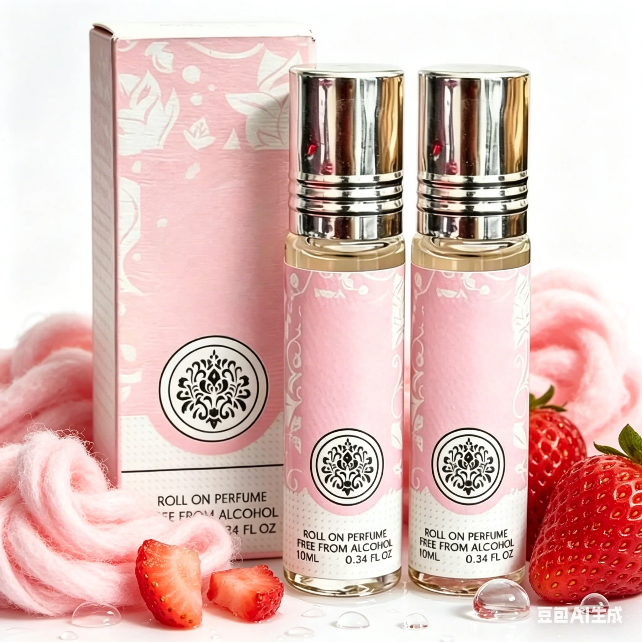 Óleo Essencial Corporal Roll-On de Dopamina para Mulheres, Perfume Portátil em Óleo 0.34 Onças, Formato Líquido, para Maquiagem, Encontros e Aniversários