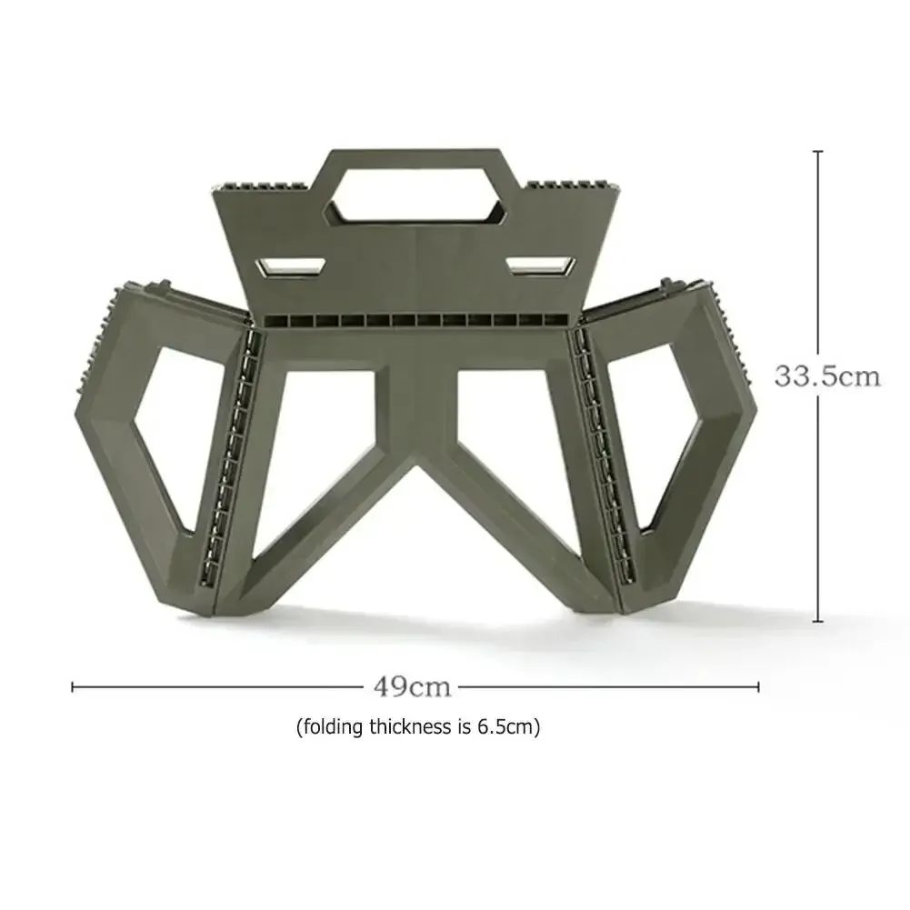 Outdoor Portable Folding Stool Camping Portable Plastic Stool High Load-bearing Handle Mazza Camping Stool