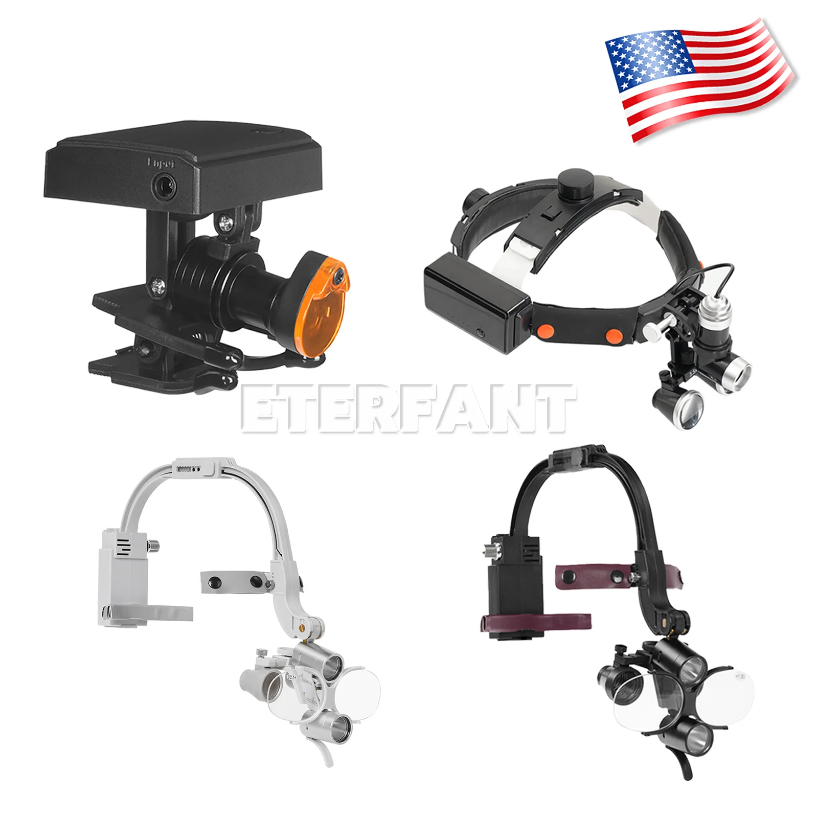 

3.5X Dental Headband Binocular Loupes+5W LED Head Light 2Led/5W LED Wireless Headlight Lamp/3.5X Headband Binocular Loupes 10W