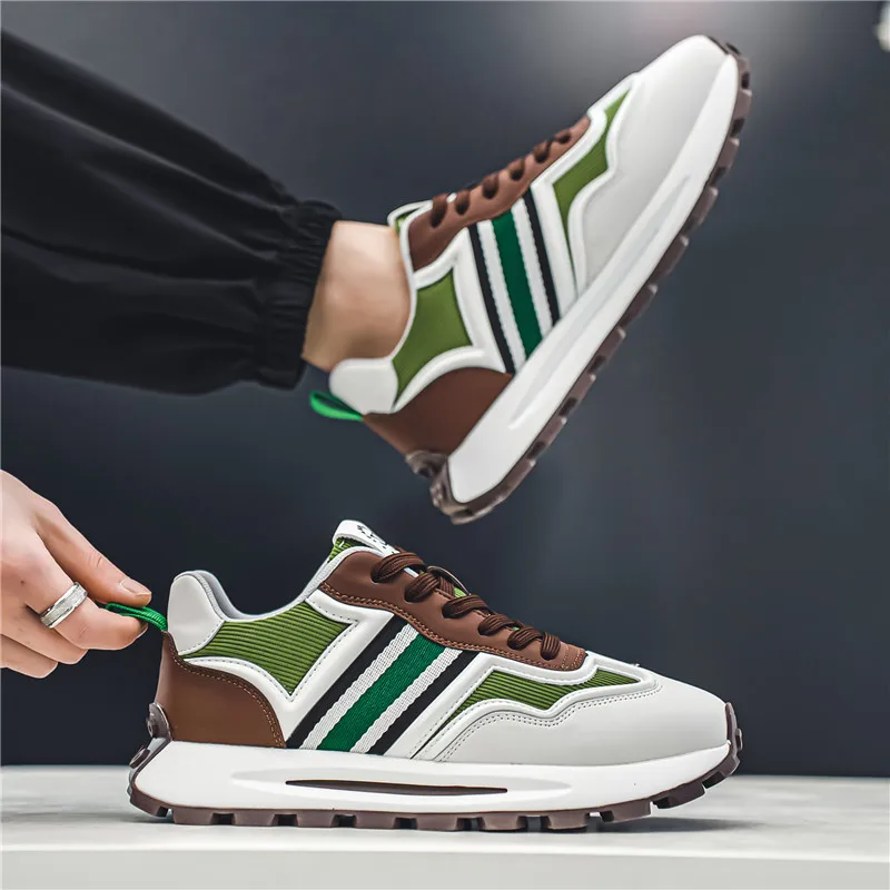 INS Casual Sneakers Men Comfortable Men Casual Shoes Tenis Luxury Trainer Race Chunky Trend Gym Running Shoes For Men Footwear