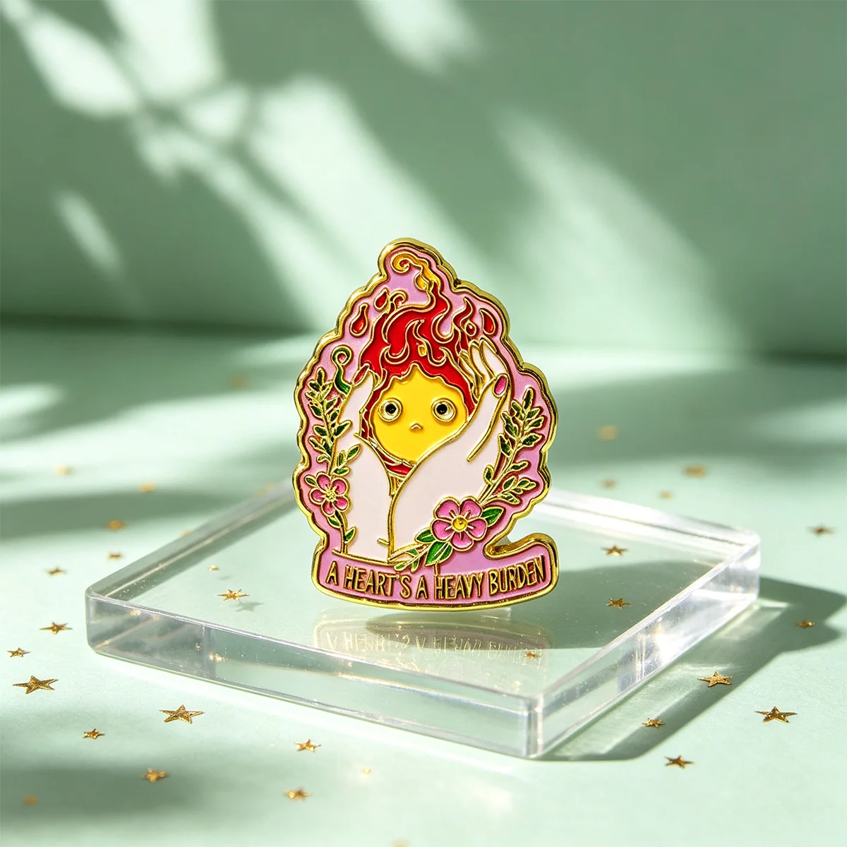 2er-Set Cartoon-Feuer-Emaille-Pins, Anime-Film-Cosplay-Abzeichen, Broschen für Rucksäcke, Taschen, Kragen, Revers, Dekoration, Schmuck, Freunde-Geschenke – Detail 5